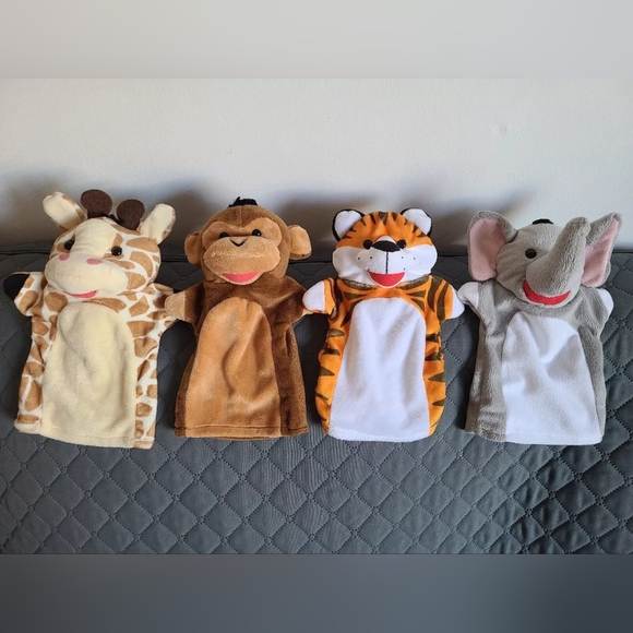 Mellissa and Doug lot of 4 Animal Hand Puppets - Picture 1 of 5
